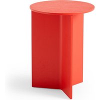 HAY - Slit Table Round High, Ø 35 x H 47 cm, candy red von Hay