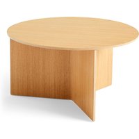 HAY - Slit Table Round XL, Ø 65 x H 35,5 cm, Eiche natur von Hay