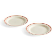 HAY - Sobremesa Teller, Ø 18,5 cm, rot (2er-Set) von Hay