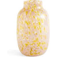 HAY - Splash Vase L, Ø 17,5 x H 27 cm, light pink and yellow von Hay