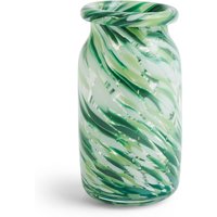 HAY - Splash Vase S, Ø 11,3 x H 20,5 cm, green swirl von Hay