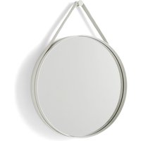 HAY - Strap Mirror No. 2 , Ø 50 cm, hellgrau von Hay
