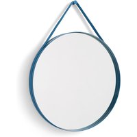 HAY - Strap Mirror No. 2 , Ø 70 cm, blau von Hay