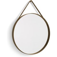 HAY - Strap Mirror No. 2 , Ø 70 cm, hellbraun von Hay