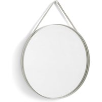 HAY - Strap Mirror No. 2 , Ø 70 cm, hellgrau von Hay