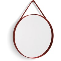 HAY - Strap Mirror No. 2 , Ø 70 cm, rot von Hay