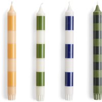 HAY - Stripe Kerzen 4er Set Greens von Hay