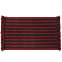 HAY - Stripes and Stripes Wool Teppich, 95 x 52 cm, cherry von Hay