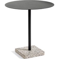 HAY - Terrazzo Tisch rund Ø 70 cm, grau / anthrazit von Hay