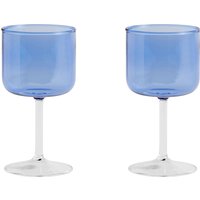 HAY - Tint Weinglas 2er Set Blü Clear von Hay