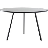 HAY - Loop Stand Round Table, Ø 105 cm, schwarz / schwarz von Hay