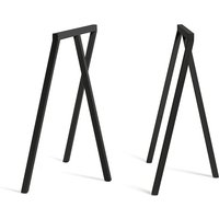 HAY - Loop Tischböcke Stand Frame High, schwarz (2 Stück) von Hay