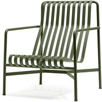 HAY - Palissade Lounge Chair High, olive von Hay