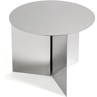 HAY - Slit Table Round Ø 45 x H 35.5 cm, spiegelpoliert von Hay
