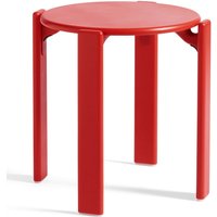 Hocker Rey mit Filzgleitern scarlet red von Hay