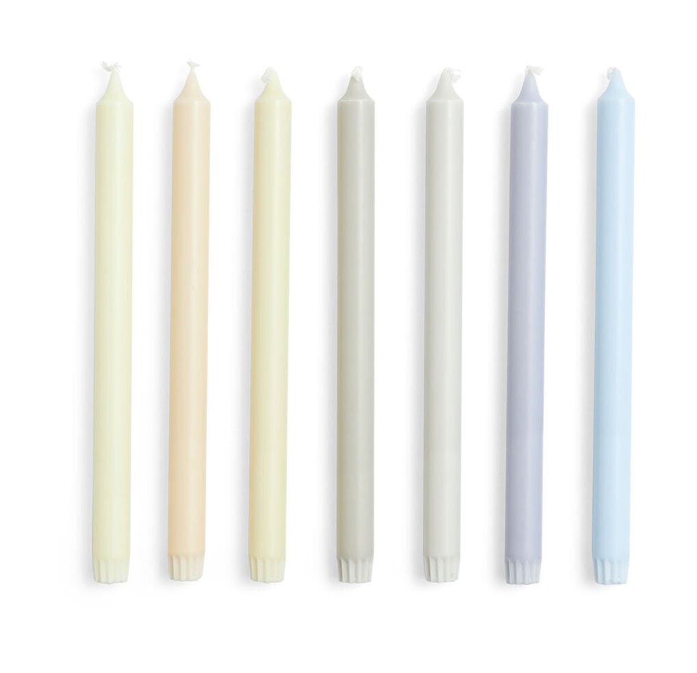 Kerzen 7er-Set Gradient neutral von Hay