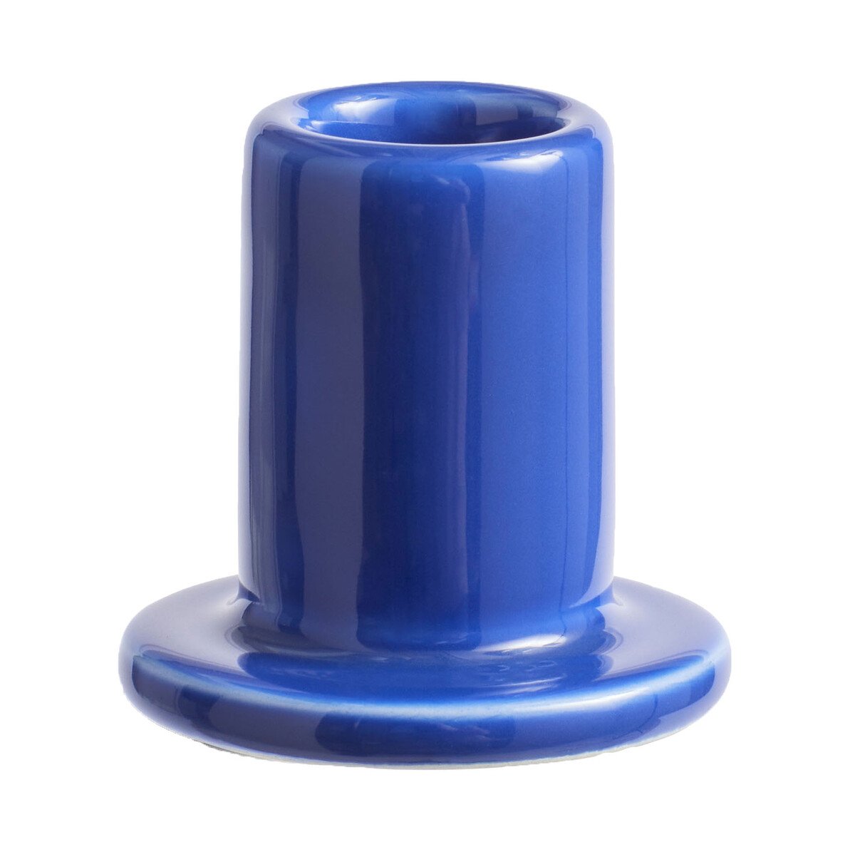 Kerzenhalter 5 cm Tube blau von Hay