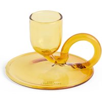Kerzenhalter Tiny curved yellow von Hay