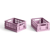 Klappkiste Colour Crate mini Set dusty rose von Hay