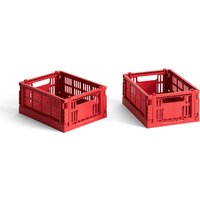 Klappkiste Colour Crate mini Set red Klappkiste Colour Crate mini Set red von Hay