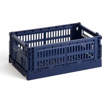 Klappkiste Colour Crate dark blue 26,5 x 17 cm von Hay