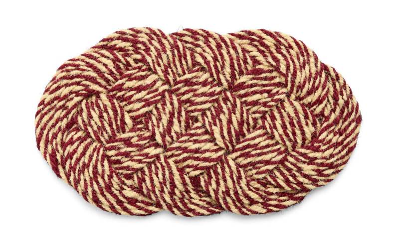 Türmatte 80x40 cm Coco Swirl bordeaux/off-white von Hay