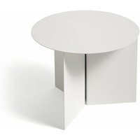 [NEUWERTIG] B-Ware Hay Slit Table Tisch Stahl Couchtisch Beistelltisch Sofatisch ø 45 Cm Stahl Weiß von Hay