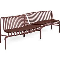 Parkbank Dining Palissade Set In-Out iron red von Hay