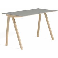 Schreibtisch CPH90 water-based lacquered - grey linoleum von Hay