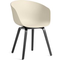 Stuhl About A Chair AAC22 Black Water-based Lacquered Oak melange cream 2.0 von Hay