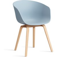 Stuhl About A Chair AAC22 Soaped Oak slate blue 2.0 von Hay