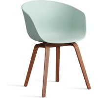 Stuhl About A Chair AAC22 Water-based Lacquered Walnut dusty mint 2.0 von Hay