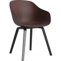 Stuhl About A Chair AAC222 Black Water-based Lacquered Oak raisin 2.0 von Hay