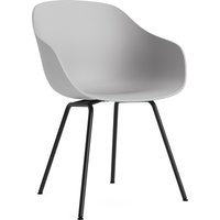 Stuhl About A Chair AAC226 Black powder coated steel base concrete grey 2.0 von Hay