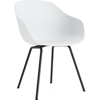 Stuhl About A Chair AAC226 Black powder coated steel base white 2.0 von Hay