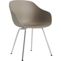 Stuhl About A Chair AAC226 Chromed steel base khaki 2.0 von Hay