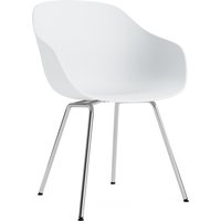 Stuhl About A Chair AAC226 Chromed steel base white 2.0 von Hay