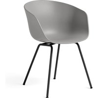 Stuhl About A Chair AAC26 Black powder coated Steel concrete grey 2.0 von Hay