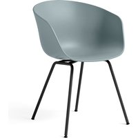 Stuhl About A Chair AAC26 Black powder coated Steel dusty blue 2.0 von Hay