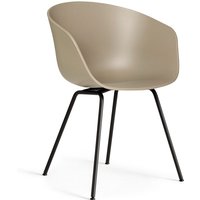 Stuhl About A Chair AAC26 Black powder coated Steel khaki 2.0 von Hay