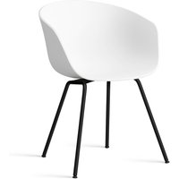 Stuhl About A Chair AAC26 Black powder coated Steel white 2.0 von Hay