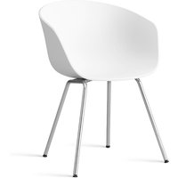 Stuhl About A Chair AAC26 Chromed Steel white 2.0 von Hay