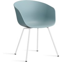 Stuhl About A Chair AAC26 White powder coated Steel dusty blue 2.0 von Hay