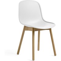 Stuhl Neu 13 water based lacquered solid oak – cream white von Hay