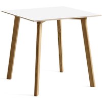 Tisch CPH Deux 210  water-based laquered oak pearl white 140 cm L von Hay