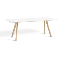 Tisch CPH30 water-based lacquered oak - white laminate 200 cm x 90 cm von Hay