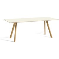 Tisch CPH30 water-based lacquered oak - off-white linoleum 200 cm x 90 cm von Hay