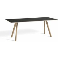 Tisch CPH30 soaped oak - black linoleum 250 cm x 120 cm von Hay