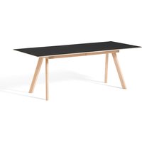 Tisch CPH30 ausziehbar soaped oak - black linoleum 160 cm L von Hay