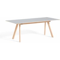 Tisch CPH30 ausziehbar soaped oak - grey linoleum 160 cm L von Hay